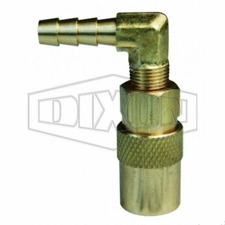 DIXON DQC CM Industrial Mold Interchange Quick-Release Valved Coupler, 3/8 in Nominal, Barb End Style, Bra 2CM9S3-B